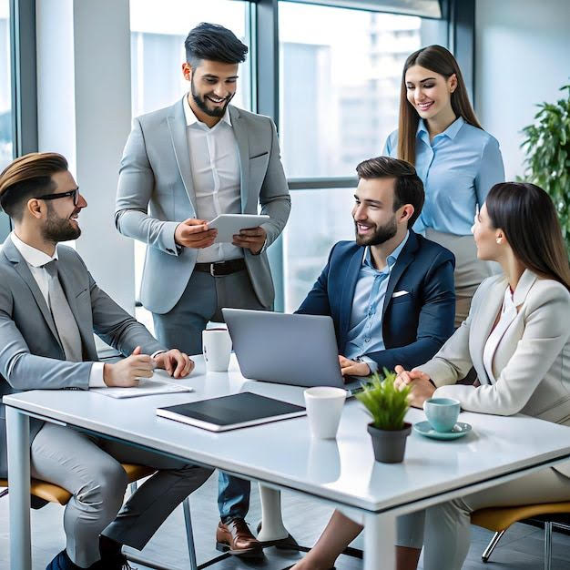 Permanent placement guarantee business meeting